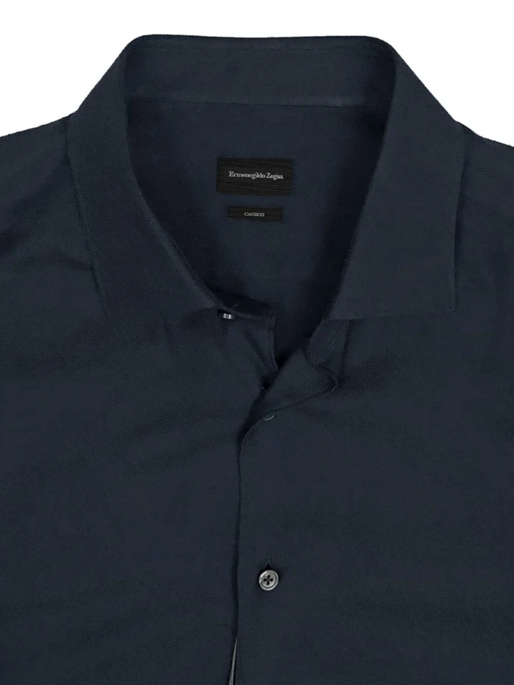 NEW Ermenegildo Zegna Cashco Shirt!  XXL  Navy  Cashmere & Cotton